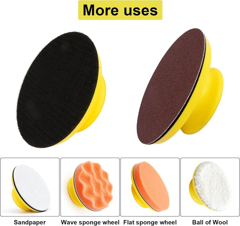 Vesagrin 2 Pack 5 Inch Mouse Sanding Block Hand Sanding Block Hook and Loop Sanding Block for Woodworking Furniture Restoration Automotive Body Arts Crafts - Image 5